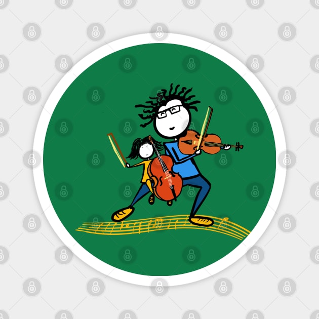 Father Day Musicians Magnet by Guastevi